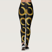 Gouden hoefijzer leggings (Achterkant)