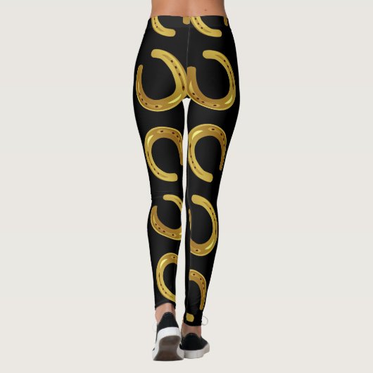 Gouden hoefijzer leggings (Achterkant)