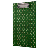 Gouden Hoefijzer Lucky Charm Groene St. Patrick's Klembord (Links)