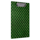 Gouden Hoefijzer Lucky Charm Groene St. Patrick's Klembord (Rechts)