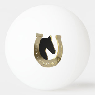 Gouden hoefijzer pingpongbal