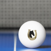 Gouden hoefijzer pingpongbal (Net)