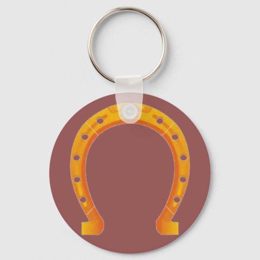 Gouden Hoefijzer Sleutelhanger (Voorkant)