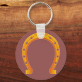 Gouden Hoefijzer Sleutelhanger (Voorkant)