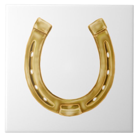 Gouden Hoefijzer Tegeltje (Voorkant)