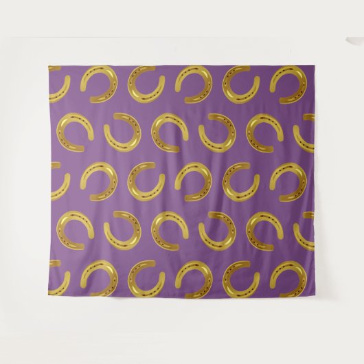 Gouden hoefijzer wandkleed (Voorkant (horizontaal))