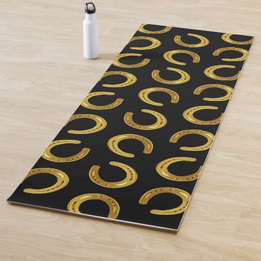 Gouden hoefijzer yogamat (In situ)