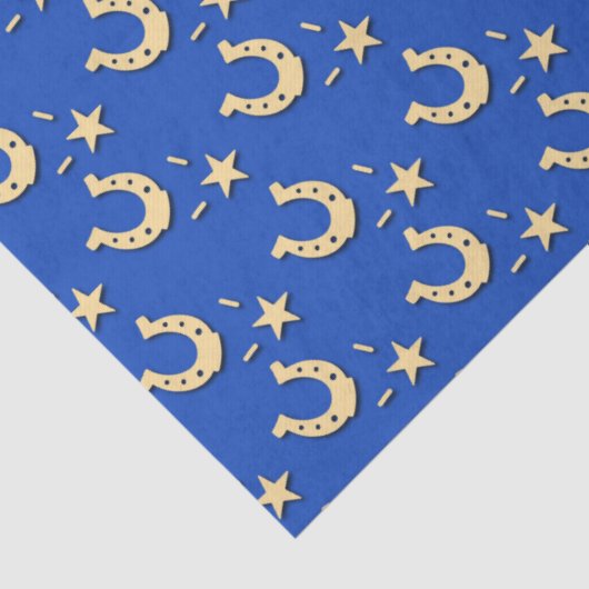 gouden Hoefijzers en sterren Tissuepapier (Detail)