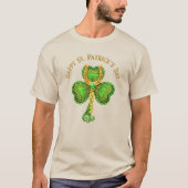 Gouden Hoefijzers Klaver Irish Luck Unisex T-shirt (Voorkant)