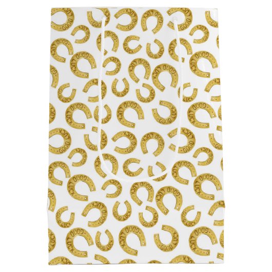 Gouden Hoefijzers Succes Medium Cadeauzakje (Achterkant)