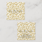 Gouden Hoefijzers Succes Professioneel Vierkante Visitekaartje (Voorkant / Achterkant)