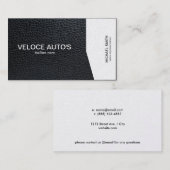 Gouden hoek / Leder Visitekaartje (Voorkant / Achterkant)