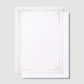 Gouden Hoeken Bruiloft Vellum Uitnodigingen (Offset)