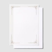 Gouden Hoeken Bruiloft  Vellum Uitnodigingen (Offset)