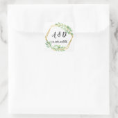 Gouden hoekige bladeren Lijst Stickers bladlabels (Tas)