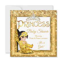 Gouden hoge hak glittersprinkels voor prinses baby