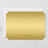 Gouden Hoge Hak Schoen Gouden Ticket Verjaardagsfe Kaart (Achterkant)