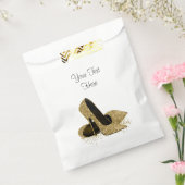 Gouden Hoge hak schoen verjaardagsfeest Bedankzakje (Gezegeld)