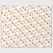 Gouden hoge hak schoenen cadeaupapier (Vlak)