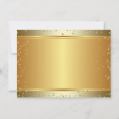 Gouden Hoge Hak Schoenen Verjaardagsfeest Kaart (Achterkant)