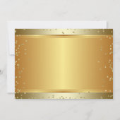 Gouden Hoge Hak Schoenen Verjaardagsfeest Kaart (Achterkant)