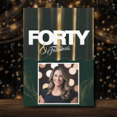 Gouden hoge hakken Elegant 40 & Fabulous Verjaarda Kaart