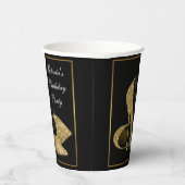 Gouden Hoge hiel schoen verjaardag partij papier k Papieren Bekers (Rechts)