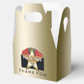 Gouden Hollywood Aangepaste Verjaassfeest Cadeau D Bedankdoosjes (Geopend)
