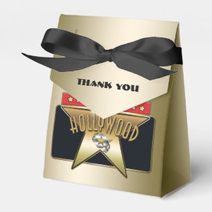 Gouden Hollywood Retro Ster Party Boog Favoriet Do Bedankdoosjes