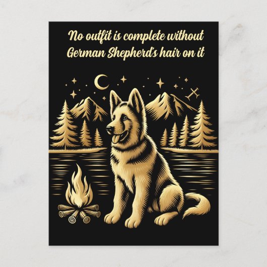 Gouden Hond bij het Kampvuur Briefkaart (Voorkant)