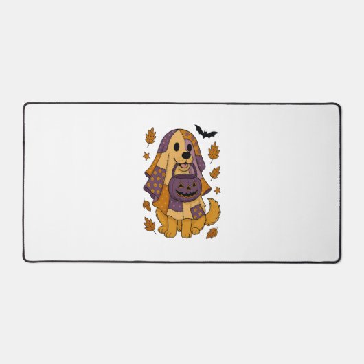 Gouden Hond Ghost Halloween Bureaumat (Voorkant)