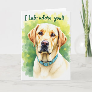 Gouden Hond Moeder Liefde Kaart