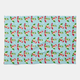 Gouden Hond Winter Sled Dag Keukenhanddoek