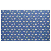 gouden honden royal blue stof (Fat Quarter)