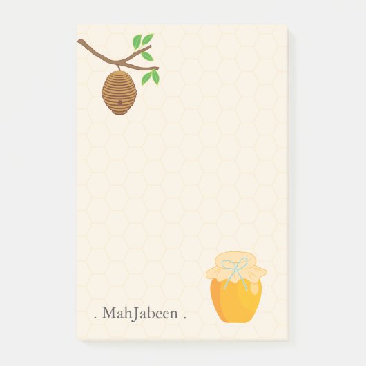Gouden Honing en Bijenkorf Post-it® Notes (Voorkant)