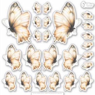 Gouden Honing Feeënwereld – 04 - 24 Vlinder Vellen Sticker