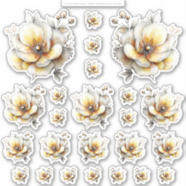 Gouden Honing Feeënwereld – 2b - 24 Bloemen Vel Sticker