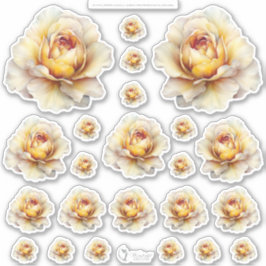 Gouden Honing Feeënwereld – 4a -  Bloemenvel Sticker