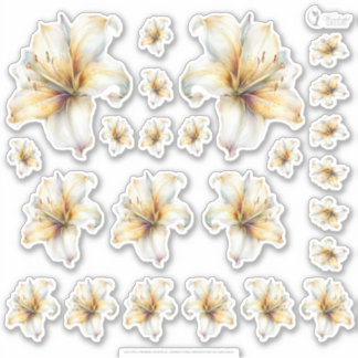 Gouden Honing Feeënwereld – 4a - Bloemenvel  Sticker