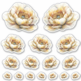 Gouden Honing Feeënwereld – Bloemen Sticker