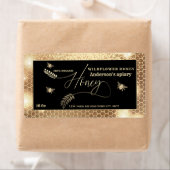 gouden honing tak script honing jar label (Insitu)