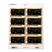 gouden honing tak script honing jar label (Full Sheet)