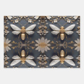 Gouden honingbij inpakpapier vel (Voorkant 3)