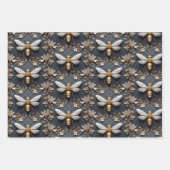 Gouden honingbij inpakpapier vel (Voorkant 2)