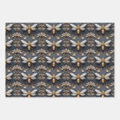 Gouden honingbij inpakpapier vel (Voorkant)