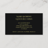 Gouden Honingbijenproducten Geel Goud Klantenkaartje (Achterkant)