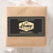 gouden honingbijenschrift honingpot-etiket etiket (Insitu)