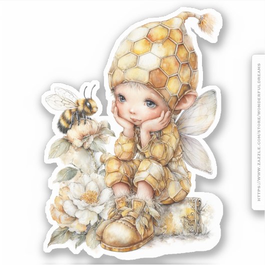 Gouden Honingfee Wereld – 2b De Ontwaaking Sticker (Voorkant)