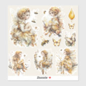Gouden Honingfee Wereld – Het Ontwaken Sticker (Vel)