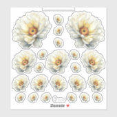 Gouden Honingfeeënwereld – 4a - Bloemenvel  Sticker (Vel)
